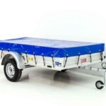 Koch-Anhänger 150x300cm 750kg|Typ U7|Koch Anhänger 750 kg Flachplane Profi blau