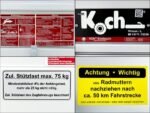 Koch-Anhänger 150x300cm 750kg|Typ U7|Koch Anhänger 750 kg Flachplane Profi blau – Bild 14
