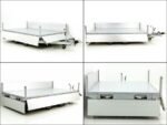Eduard Dreiseitenkipper 180x330cm 3,5 t| E+Not Handpumpe|Rampen|Stützen|30cm Bordwand – Bild 10
