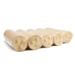 Nadelholzbriketts rund, ohne Loch 960kg Palette – Bild 3