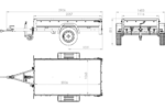 Anhänger mit Deckel Garden Trailer 200 KIPP 200×106 cm 750 kg – Bild 7
