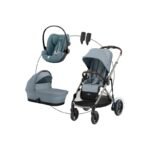 Cybex GOLD Kombikinderwagen eGazelle Trio-Set inkl. Babyschale Cloud G