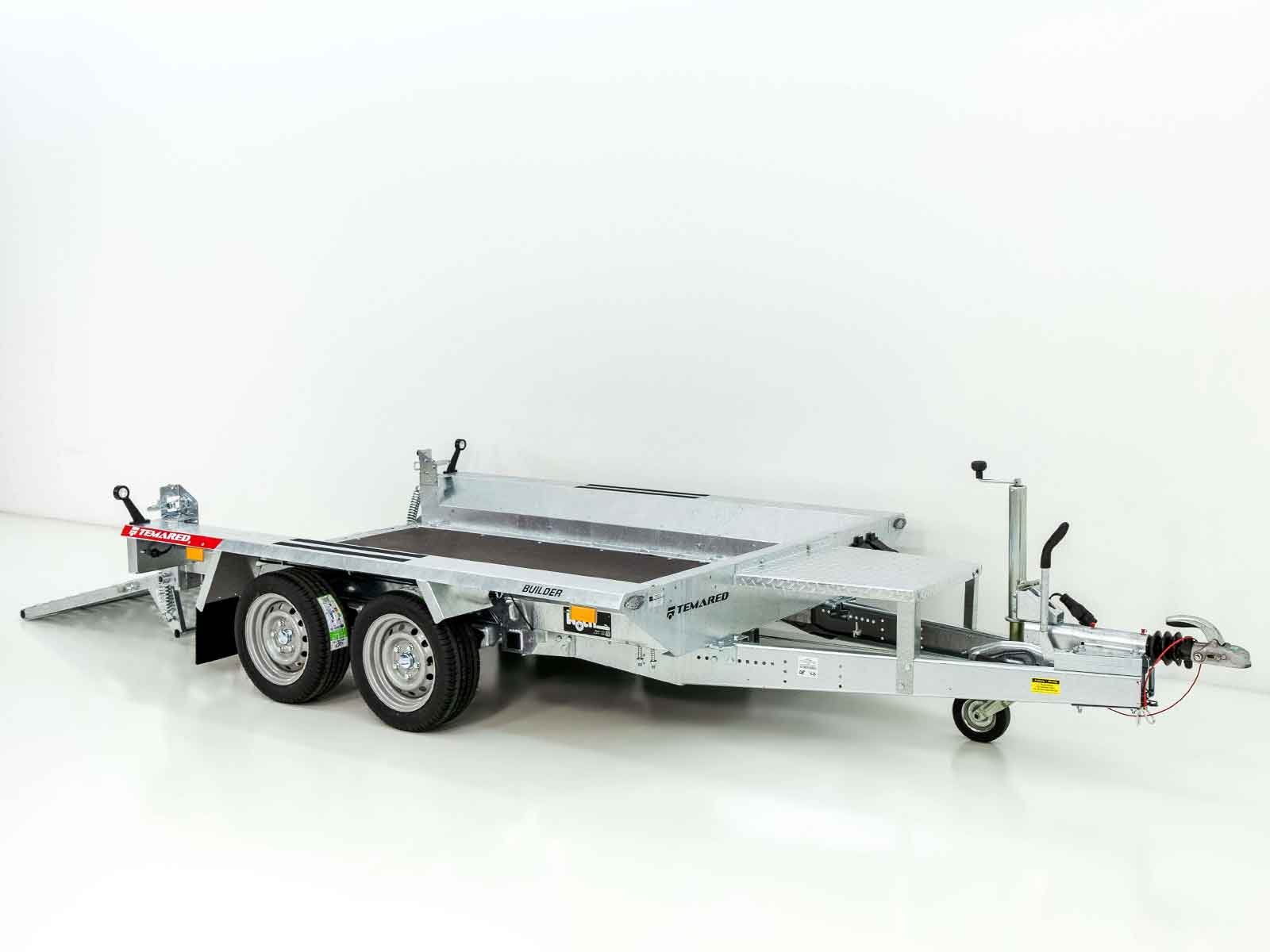 1-anhan-5.jpg Temared Baumaschinenanhänger Builder 153x260cm 2,7t | Rampe-Neu – Bild 1