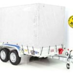 Anhänger mit Plane 150x300cm 2600kg | Typ 7.26 | Hochplane 180cm – Weiß-Neu