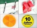 Anhänger mit Plane 150x300cm 2600kg | Typ 7.26 | Hochplane 180cm – Grün-Neu – Bild 2