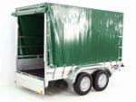 Anhänger mit Plane 150x300cm 2600kg | Typ 7.26 | Hochplane 180cm – Grün-Neu – Bild 8