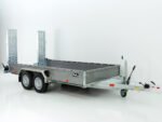 Vezeko Baumaschinenanhänger BA 190x390cm 3,5t | grau | Schwenk-Rampen | SB-Neu