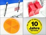 Anhänger mit Plane 150x300cm 2600kg | Typ 7.26 | Hochplane 180cm – Blau-Neu – Bild 2