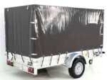 Anhänger mit Plane 150x300cm 1300kg | Typ 7.13 | Hochplane 160cm – Anthrazit-Neu – Bild 11
