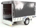 Anhänger mit Plane 150x300cm 1300kg | Typ 7.13 | Hochplane 160cm – Anthrazit-Neu – Bild 14