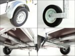 Anhänger mit Plane 150x300cm 1300kg | Typ 7.13 | Hochplane 160cm – Anthrazit-Neu – Bild 8