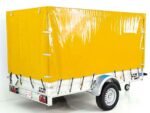 Anhänger mit Plane 150x300cm 1300kg | Typ 7.13 | Hochplane 160cm – Gelb-Neu – Bild 5