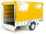 Anhänger mit Plane 150x300cm 1300kg | Typ 7.13 | Hochplane 160cm – Gelb-Neu – Bild 8