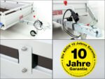 Anhänger 150x300cm 750kg | Typ U7 | Flachplane Profi schwarz-Neu – Bild 8