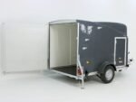Debon Kofferanhänger Cargo 1300 Vollpoly 150x290cm H:160cm|Tür|grau-Neu – Bild 3