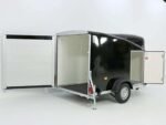 Debon Kofferanhänger Cargo 1300 Vollpoly 150x290cm H:160cm|Tür|schwarz-Neu – Bild 2