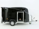 Debon Kofferanhänger Cargo 1300 Vollpoly 150x290cm H:160cm|Tür|schwarz-Neu – Bild 7