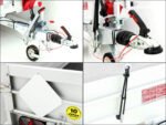 Anhänger mit Plane 150x300cm 1300kg | Typ 7.13 | Hochplane 160cm – Weiß-Neu – Bild 9
