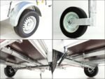 Anhänger mit Plane 150x300cm 1300kg | Typ 7.13 | Hochplane 160cm – Weiß-Neu – Bild 12