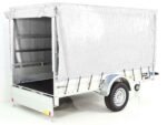 Anhänger mit Plane 150x300cm 1300kg | Typ 7.13 | Hochplane 160cm – Weiß-Neu – Bild 5
