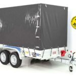 Anhänger mit Plane 150x300cm 2600kg | Typ 7.26 | Hochplane 180 cm – Anthrazit-Neu