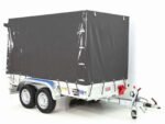Anhänger mit Plane 150x300cm 2600kg | Typ 7.26 | Hochplane 180 cm – Anthrazit-Neu – Bild 5