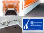 Anhänger mit Plane 150x300cm 1300kg | Typ 7.13 | Hochplane 160cm – Orange-Neu – Bild 6