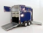 Ifor Williams Pferdeanhänger HB511 | Heckklappen-Türkombination | Blau-Neu – Bild 11