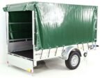 Anhänger mit Plane 150x300cm 1300kg | Typ 7.13 | Hochplane 160cm – Grün-Neu – Bild 14
