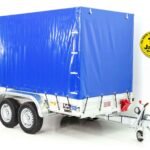 Anhänger mit Plane 150x300cm 2600kg | Typ 7.26 | Hochplane 180 cm – Blau-Neu