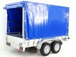 Anhänger mit Plane 150x300cm 2600kg | Typ 7.26 | Hochplane 180 cm – Blau-Neu – Bild 5