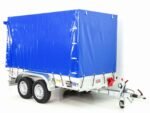 Anhänger mit Plane 150x300cm 2600kg | Typ 7.26 | Hochplane 180 cm – Blau-Neu – Bild 10