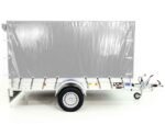 Anhänger mit Plane 150x300cm 1300kg | Typ 7.13 | Hochplane 160cm – Silber-Neu – Bild 4