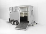 Ifor Williams Pferdeanhänger HB511|Heckklappen-Türkombination|silber-Neu – Bild 2