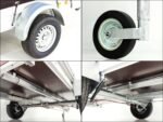 Anhänger mit Plane 150x300cm 1300kg | Typ 7.13 | Hochplane 160cm – Schwarz-Neu – Bild 12