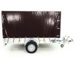 Anhänger mit Plane 150x300cm 1300kg | Typ 7.13 | Hochplane 160cm – Schwarz-Neu – Bild 14
