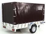 Anhänger mit Plane 150x300cm 1300kg | Typ 7.13 | Hochplane 160cm – Schwarz-Neu – Bild 15