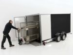 Vezeko Koffer-Absenkanhänger 167x400cm Höhe: 210cm 3,5t | Schwarz-Neu – Bild 5