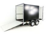 Vezeko Kofferanhänger 184x355cm Höhe:205cm 2,7t | Tür/Rampe | Schwarz-Neu – Bild 9