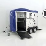Cheval Liberte Pferdeanhänger Touring Country | Sattelkammer | Frontausstieg | blau-Neu
