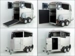 Ifor Williams Pferdeanhänger HBX 403 | Frontausstieg | Neues Modell | Silber-Neu – Bild 8