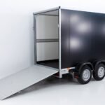 Vezeko Kofferanhänger 184x355cm Höhe:205cm 2,7t|Rampe|schwarz-Neu