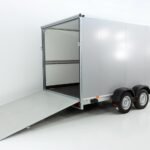 Vezeko Kofferanhänger 204x405cm Höhe:205cm 2,7t|Rampe|silber-Neu