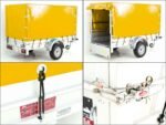 Anhänger mit Plane 125x250cm 750kg | Typ U4 | Hochplane 140 cm Profi | Gelb-Neu – Bild 8