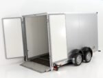 Vezeko Koffer-Absenkanhänger 157x344cm Höhe:190cm 2,7t|weiß-Neu – Bild 2