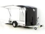 Debon Kofferanhänger C300 Sandwich 148x295cm H:190cm 1,3t|Alu|Polybug|Tür|Klappe|schwarz-Neu – Bild 7