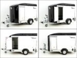 Debon Kofferanhänger C300 Sandwich 148x295cm H:190cm 1,3t|Alu|Polybug|Tür|Klappe|schwarz-Neu – Bild 9