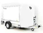 Debon Kofferanhänger C300 Sandwich 148x295cm H:190cm 1,3t|Alu|Polybug|Tür|Klappe|weiß-Neu – Bild 3