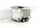 Debon Kofferanhänger C500 Sandwich 164x300cm H:200cm 2,0t|Alu|Polybug|Tür|schwarz-Neu – Bild 2