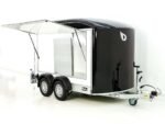 Debon Kofferanhänger C500 Sandwich 164x300cm H:200cm 2,0t|Alu|Polybug|Tür|schwarz-Neu – Bild 4